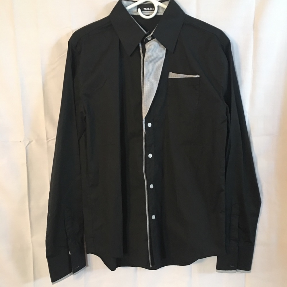 The Lees Men’s Black Dress Shirt